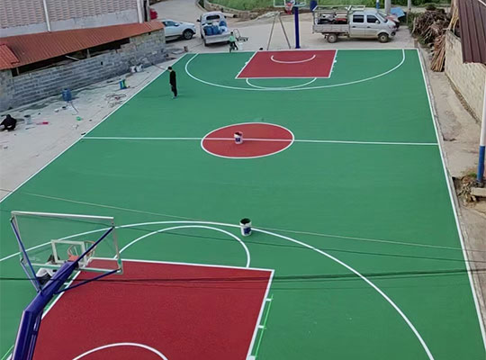 贺州市富川县北城巍峰村丙烯酸球场